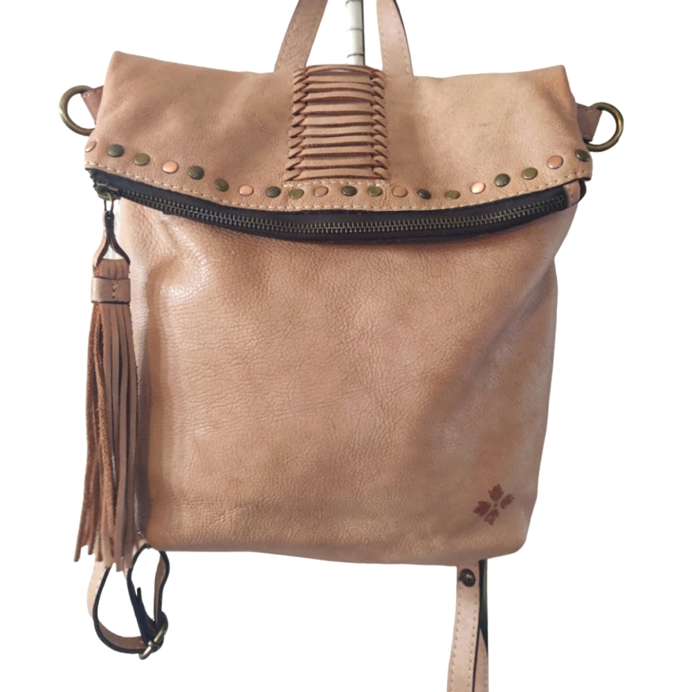 Patricia Nash Luzille Studded Leather Backpack EUC